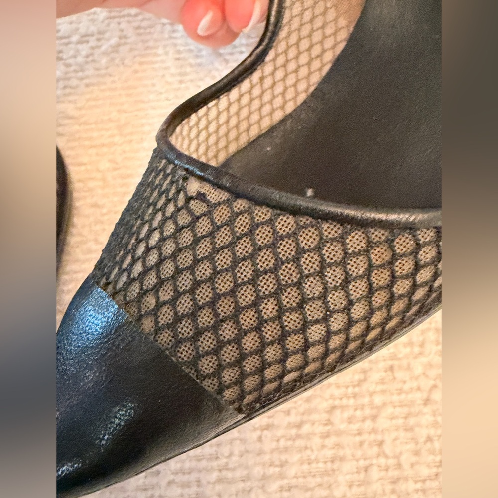 Christian Louboutin Black Mesh Heels - Picture 6 of 13